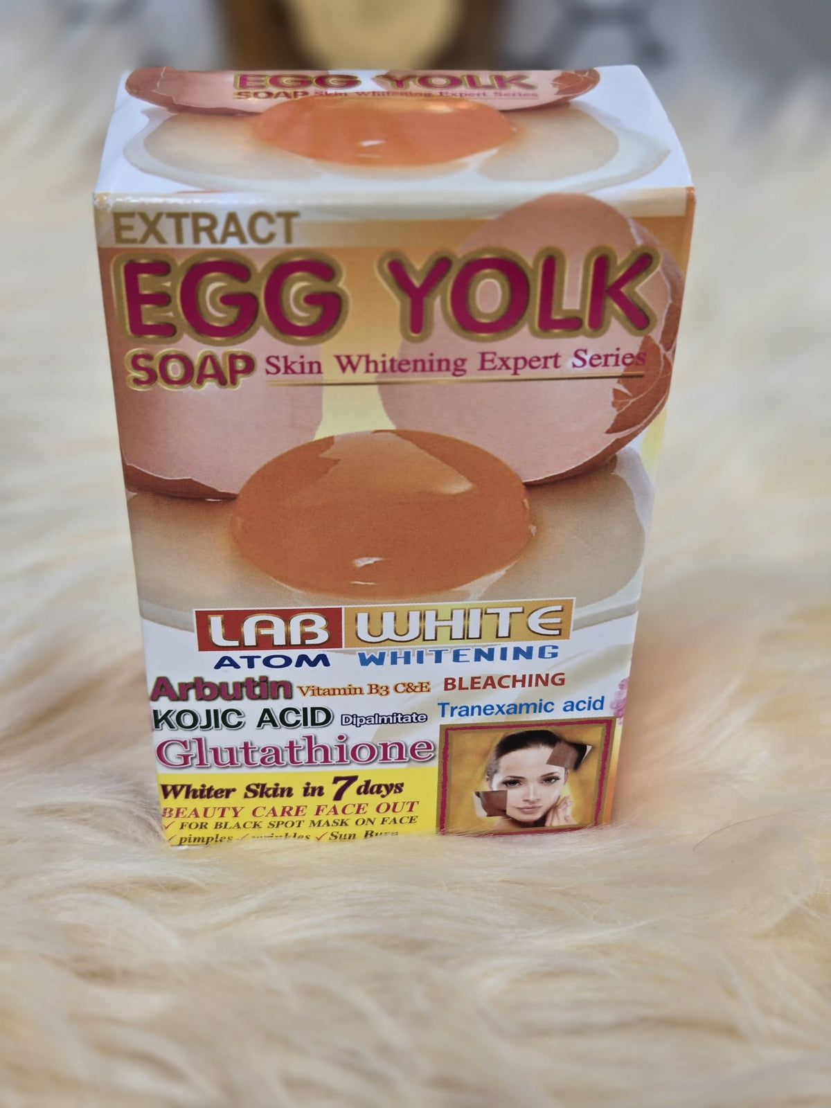 Lab White Atom Whitening Egg Yolk Soap