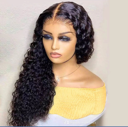20 inch lace frontal curly wig, raw virgin hair.