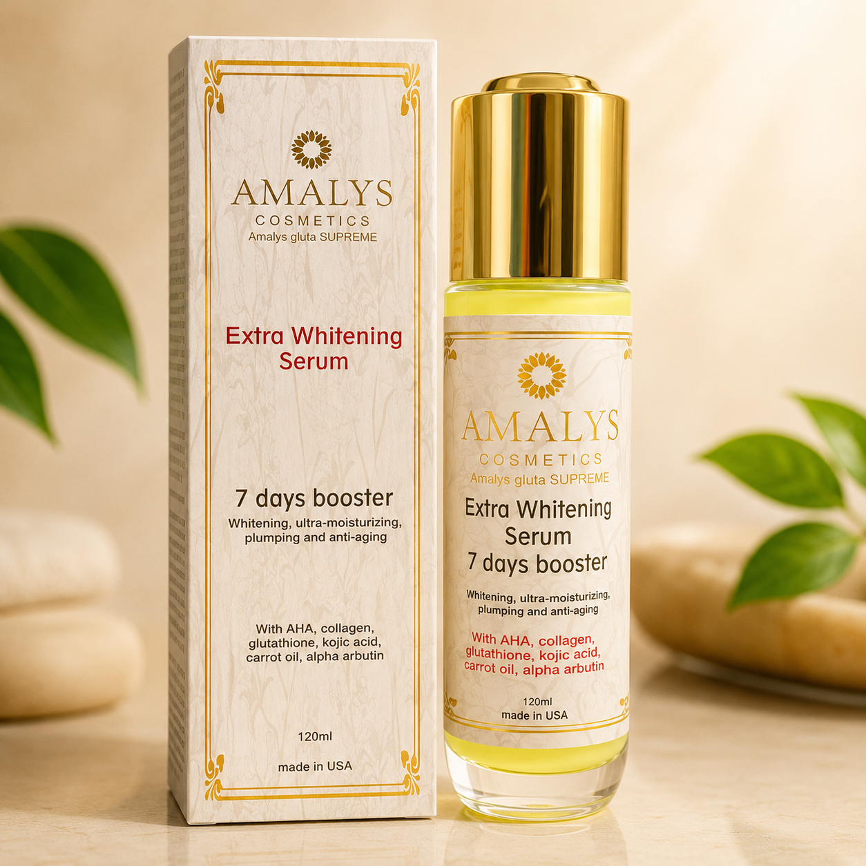 Amalys Cosmetics Extra Whitening Serum 7 Days Booster – 120ml Image