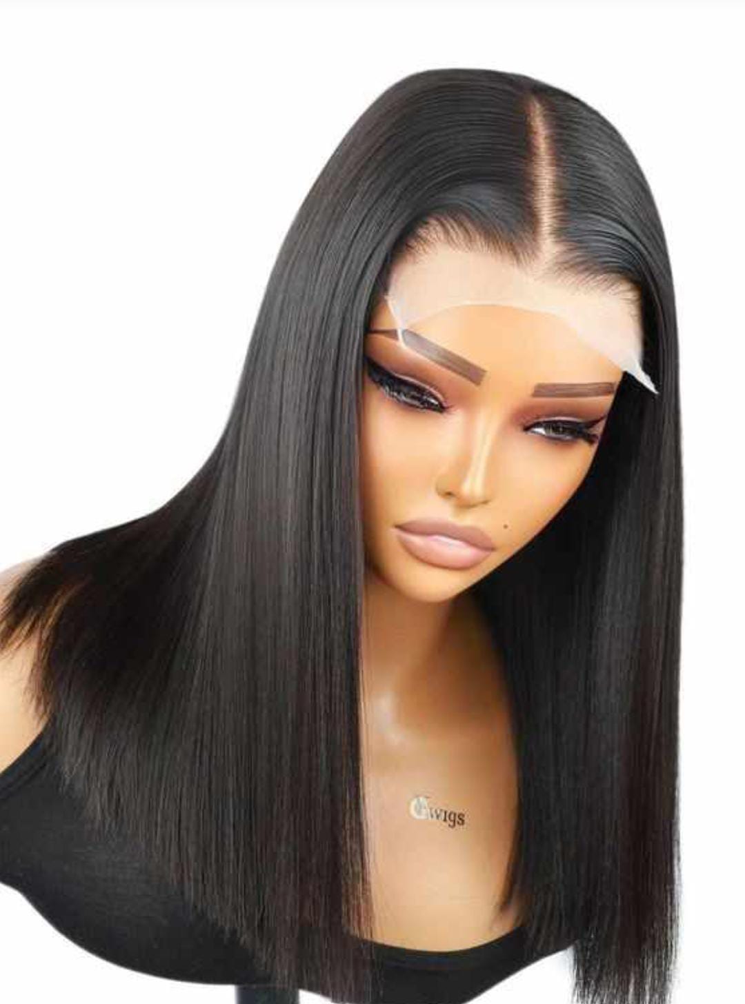 18 inch straight wig hair Raw virgin hair glueless