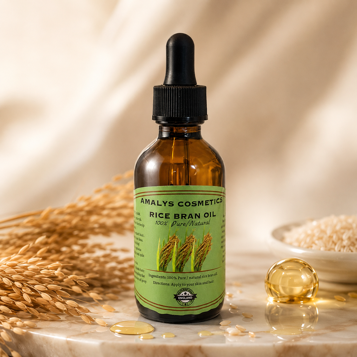 Amalys Cosmetics Rice Bran Oil