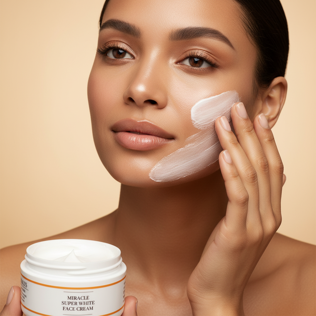 Amalys — Femme métisse utilisant la Face Cream