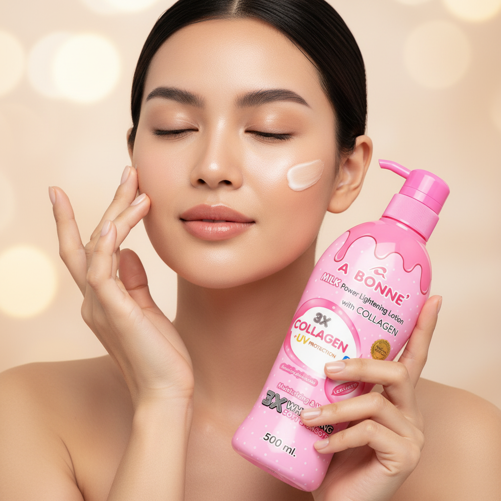 Woman Applying Lotion Visual