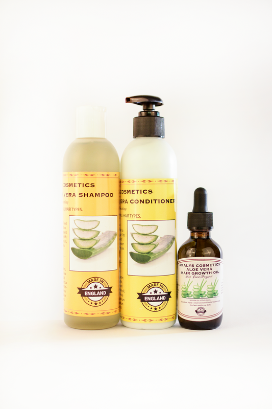 Aloe Vera Hair Trio Shampoo Conditioner & Oil